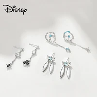 disney alice wonderland princess earrings rabbit asymmetric drop earring clock poker card womens earrings fashion jewelry girl