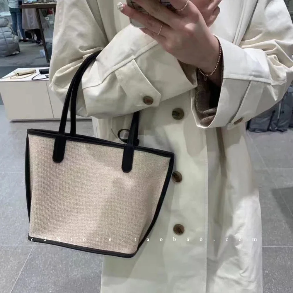 Женская Льняная сумка из джута Хлопковая Сумка-тоут для сына и матери