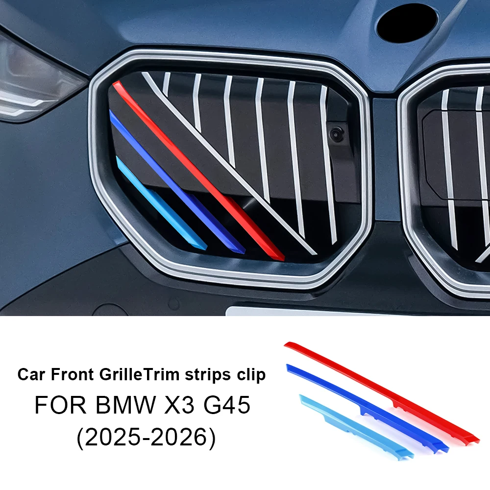 

3 шт. M Sport Style 3D Sport Grille Cover Clip Set для BMW X3 G45 2025 2026 Grille Badge Emblem