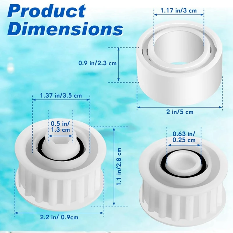 Аксессуары для очистки бассейна 12 шт. 4 ранца скалолазания совместимы с 2