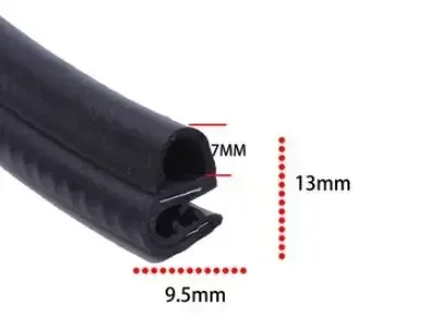 U-образная резиновая уплотнительная лента 2 м, уплотнительная лента для дверей и шкафов автомобиля, звукоизоляционная уплотнительная лента для защиты от столкновений, 20 различных моделей