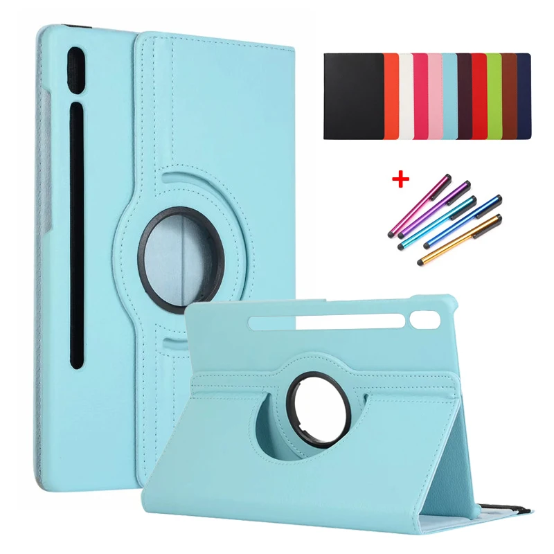 

For Samsung Tab S7 Fe Case 12.4 inch Tablet Case 360 Rotating Leather Stand Cover For Funda Galaxy Tab S7 Fe S7 Plus Case Coque