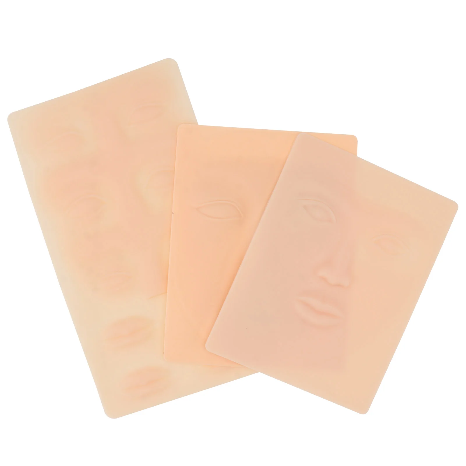 

3Pcs Microblading Practicing Skin Artificial Practicing Skin 4D Molds