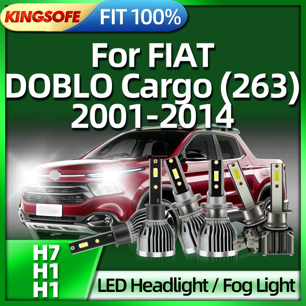 

Roadsun H7 LED H1 Car Headlight 110W Fog Light 6000K For FIAT DOBLO Cargo (263) 2001 2002 2003 2004 2005 2006 2007 2008-2014
