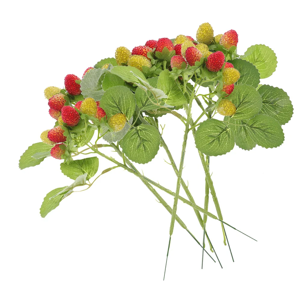 6 шт. имитация бейберри горшечное растение фрукты настольная восковая ягода