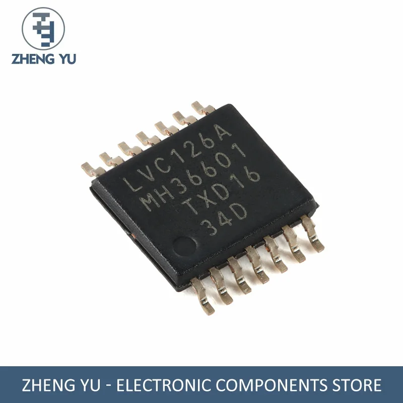 10 шт., четырехканальный Буфер/линейный драйвер 74LVC126APW,118