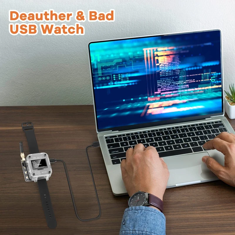 Wifi Deauther & Bad USB Watch V4 ESP8266 Atmega32u4 программируемая макетная плата тестовый