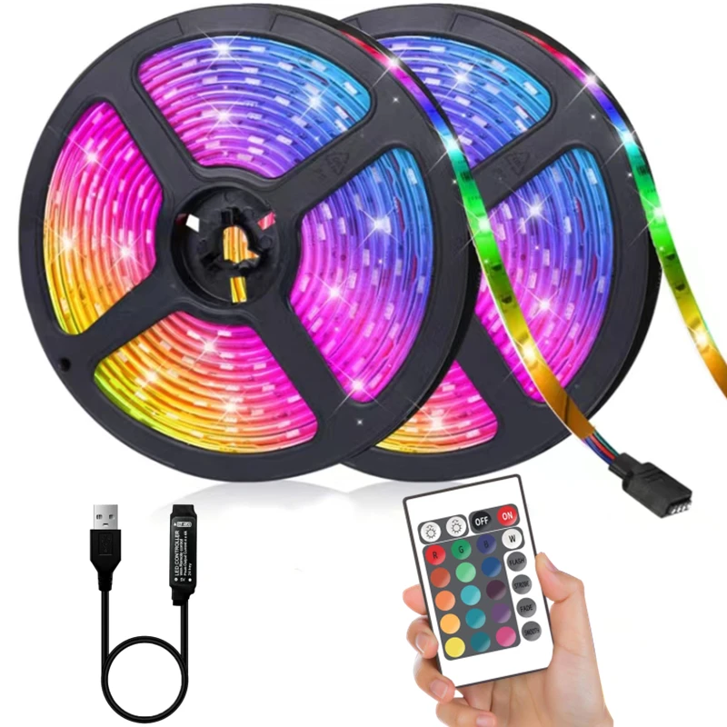

LED Strip Light 1M-10M RGB 2835 USB Bluetooth DIY Smart Flexible Diode Suitable For Room kitchen Party Decor Luces Holiday Gift