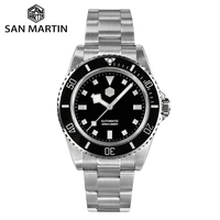 san martin 40mm vintage mechanical wrist watches automatic watch pt5000 sw200 luxury sapphire crystal 20bar snowflake sn0006 2