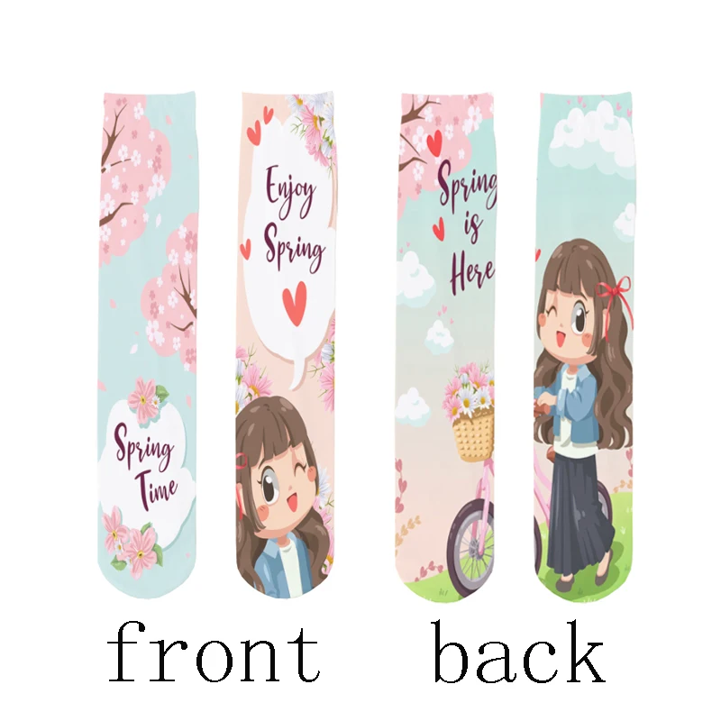 Cartoon Sweet girl Stockings Women Fashion Casual Lolita JK Thigh Socks High-quality Stockings Girls Halloween Cosplay Kawai New