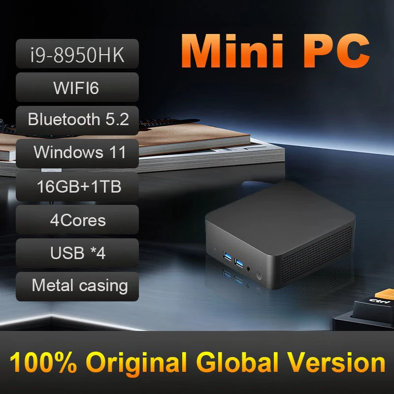 Мини-ПК настольный игровой компьютер 16 ГБ 1 ТБ