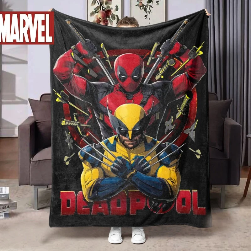 Одеяло из Росомаха Дэдпула плюшевые одеяла Мультяшные Молодежные офисные