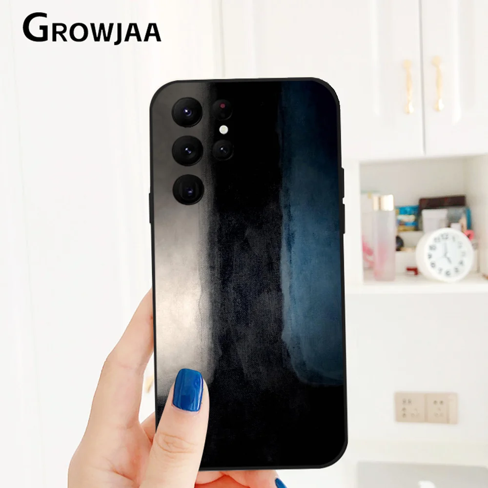 Чехол для телефона Mark R-Rothko Ins Color Block Samsung Galaxy S25 S24 S22 S23 Ultra S21 S20 Plus 5G защитный