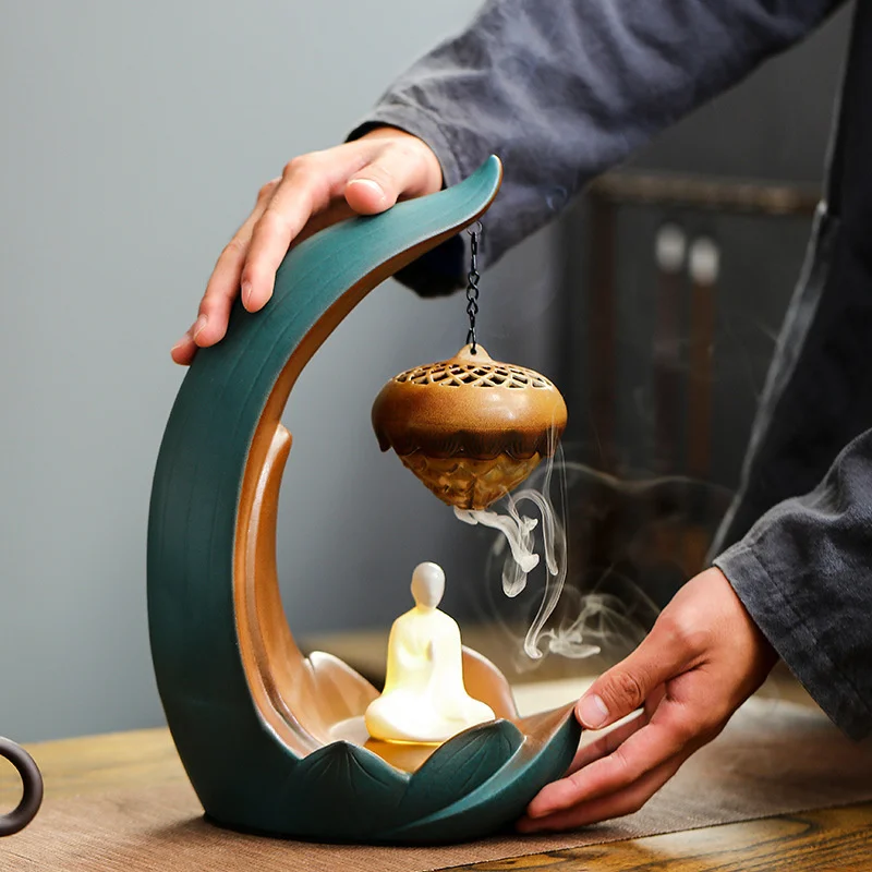 

Light Ring Hanging Furnace Backflow Incense Ornament for Aromatherapy/yoga Fountain Buddha Part Waterfall