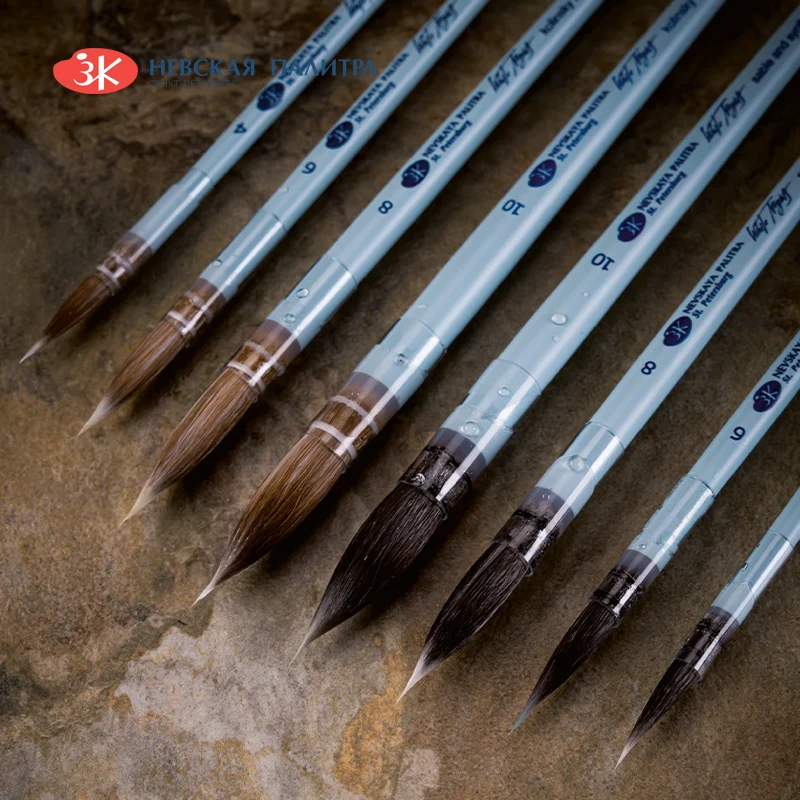 Brush. Round Head Hook Color Gouache  Paintbrush