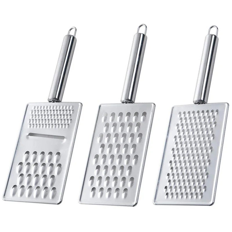

Cheese Grater Handheld Shredder, Grater Stainless Steel With Hanging Loop, Multi-Purpose Kitchen Food Graters For Cheese Chocola