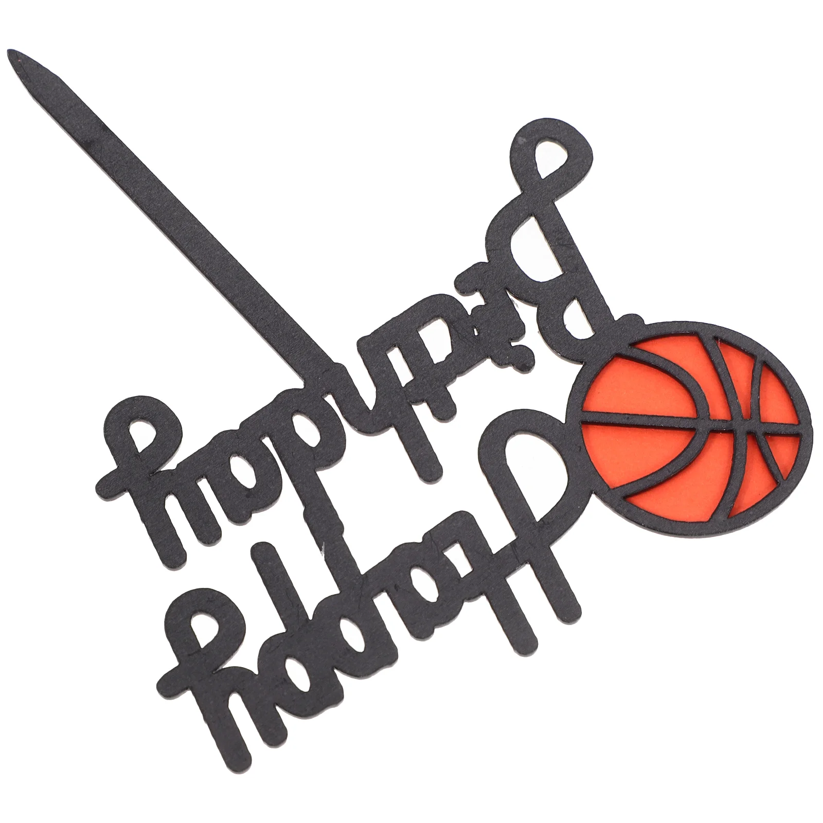 

Basketball Acrylic Cake Inserts Happy Birthday Cake Insertion Topper Cake Picks