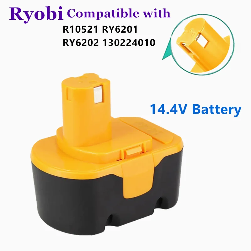 

[Улучшенный] аккумулятор 6800 мАч 14,4 В, совместимый с R10521 RY6201 RY6202 130224010 130224011, аккумулятор для электроинструмента