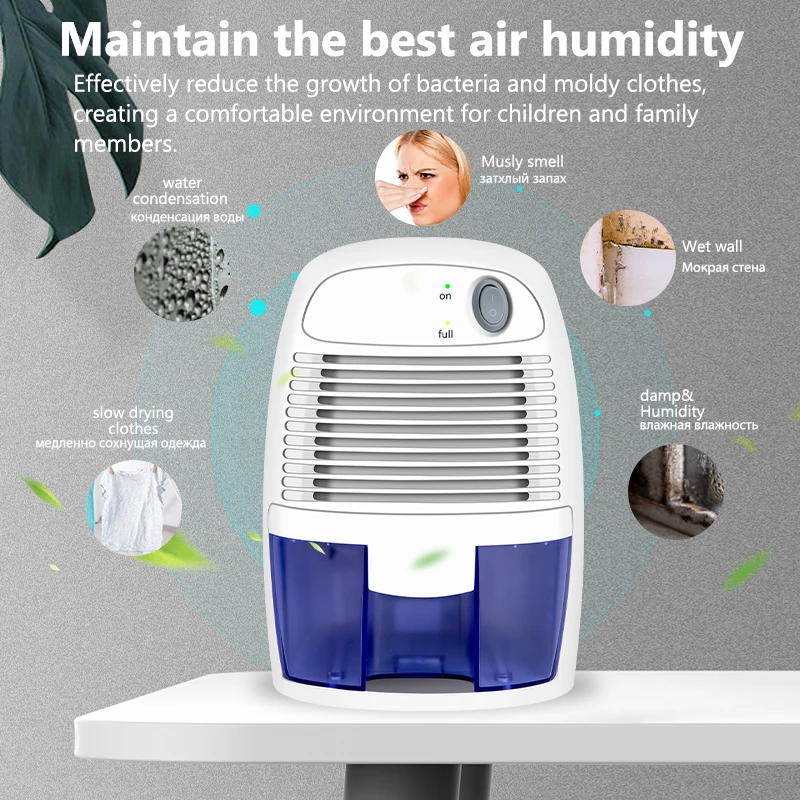 Полупроводниковый осушитель воздуха портативный домашний влаги с низким