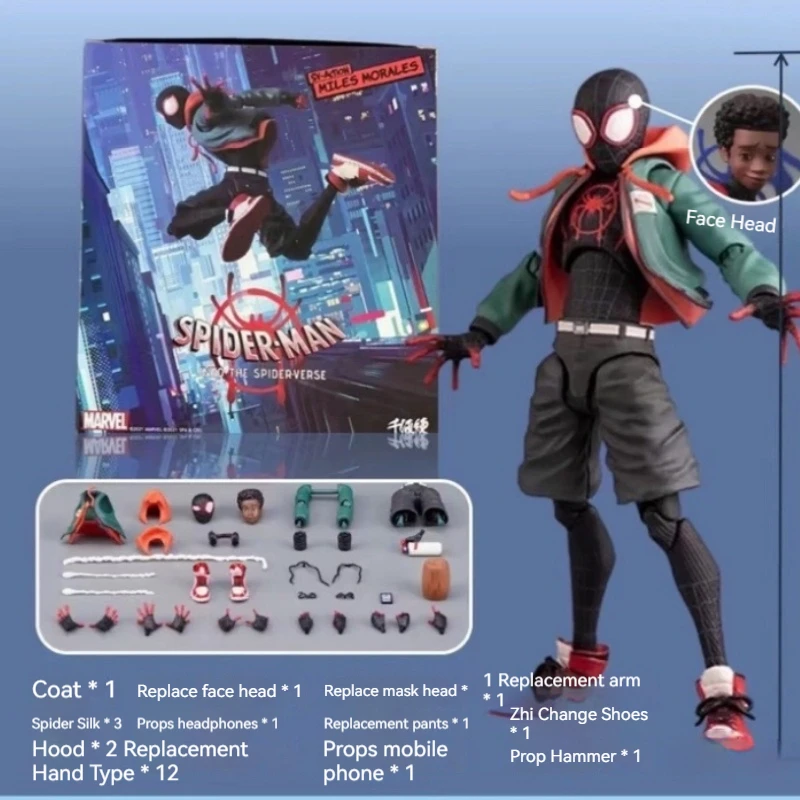 

Miles Spider-Man Hand Model Action Doll Marvel Parallel Universe Peter Parker Female Gwen Parker Toy Spider-Man Different Style