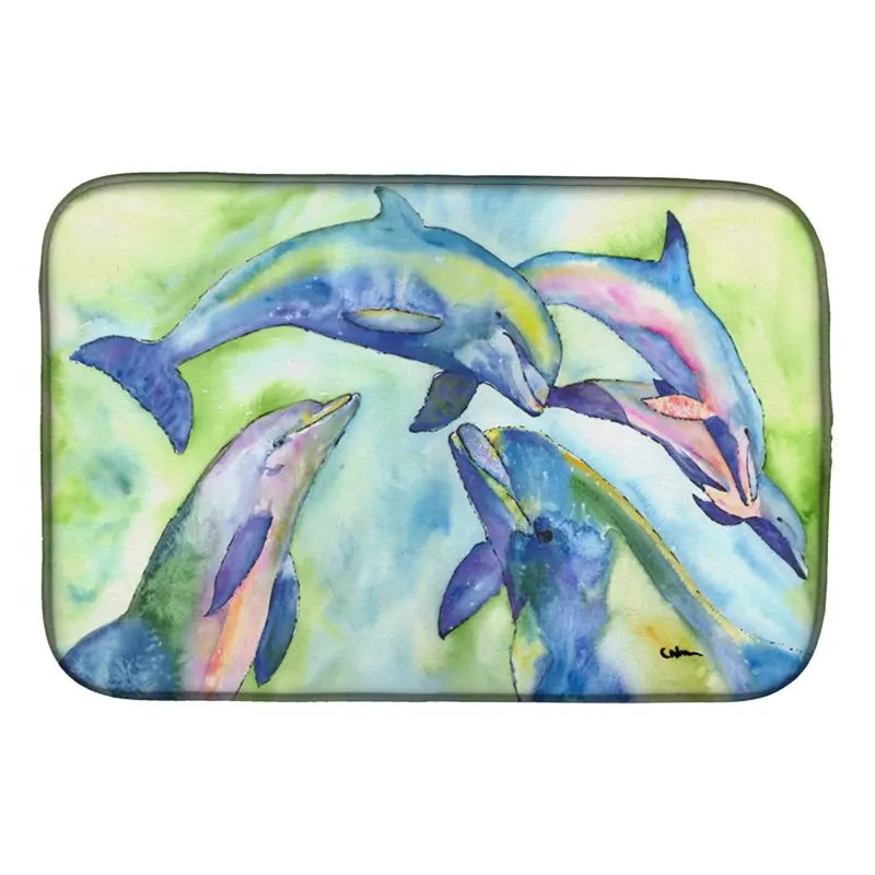 

Сушильный коврик в виде дельфина с изображением Каролины