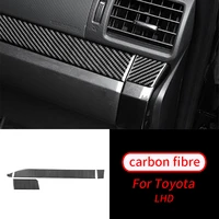 for toyota 4runner 10 20 4pcs real carbon fiber passenger dashbord sticker trim car interior accessories car interior supplies
