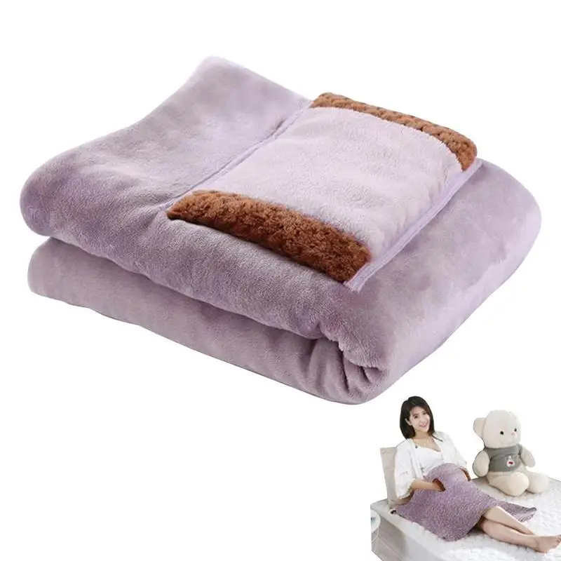 

Electric Blanket USB Multifunctional Electric Heated Blanket Throw 5V Portable Winter Warm Heating Blanket With Pocket For Home