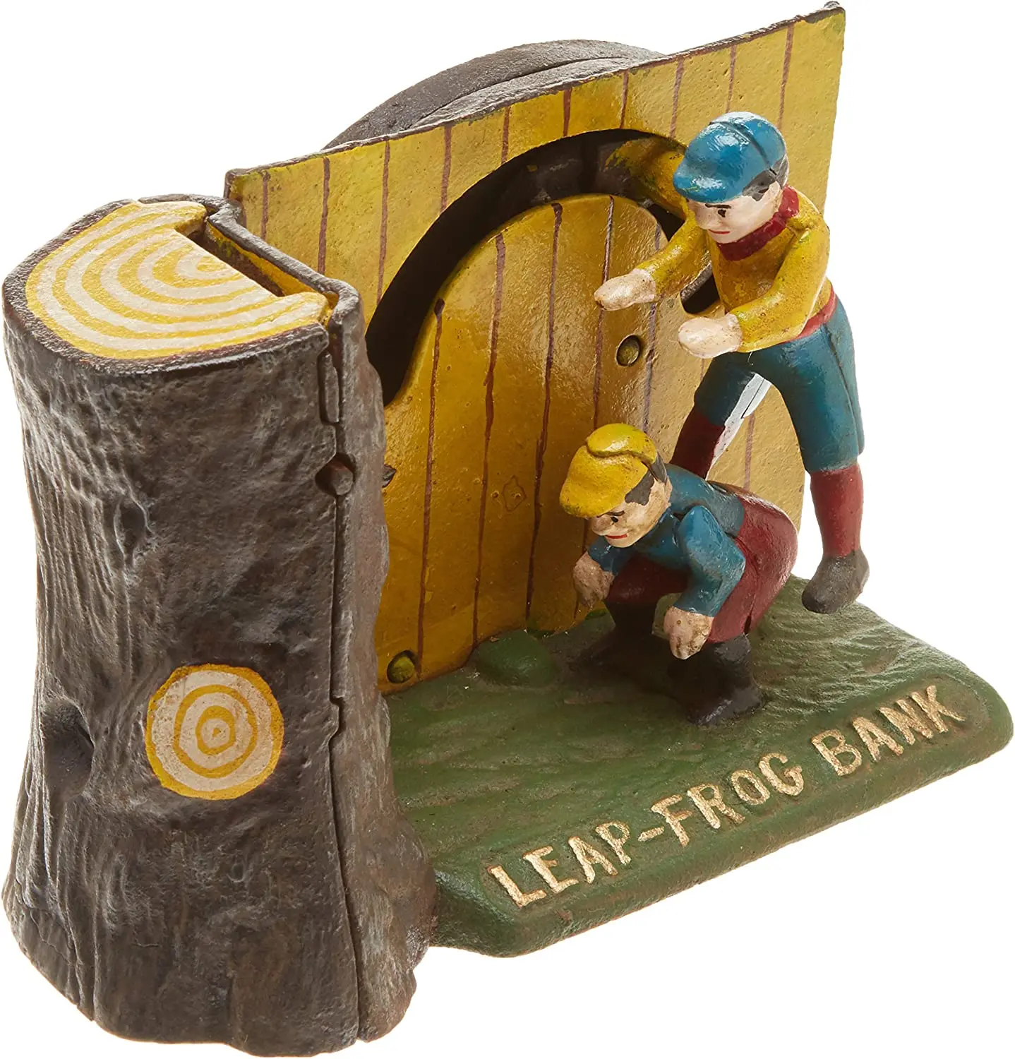 

Design Toscano SP1681 Leap Frog Collectors' Die-Cast Iron Mechanical Coin Bank,Full Color Savings Bank Piggy Bank for Adults