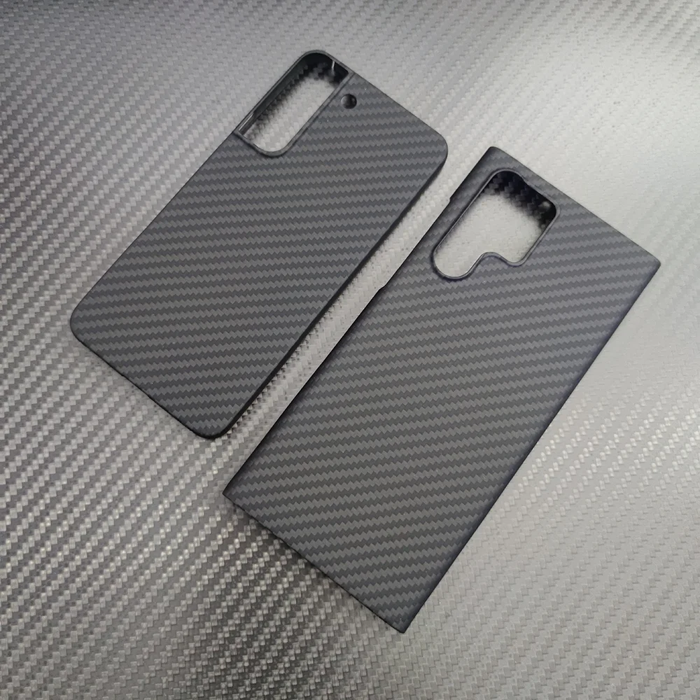 Чехол из настоящего арамидного волокна для телефона Samsung Galaxy S22 УЛЬТРАКРАСНЫЙ