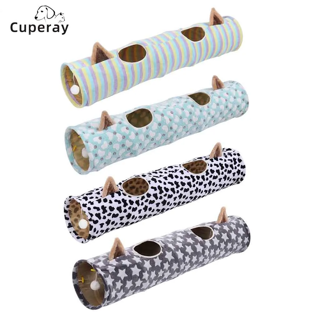 Collapsible Tunnel Tube With Balls, For Rabbits,kittens,ferrets,puppy Pet Supplies