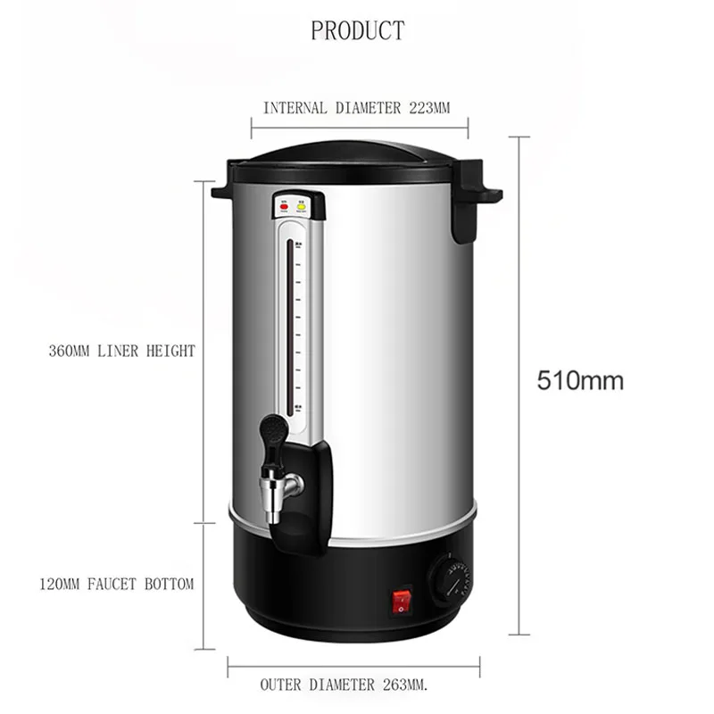 8L Electric Kettle Hot Drinking Water Dispenser Commercial Coffee Drink  Shop Use 30-110 Centigrade Keep Warm Water Heater 220V | AliExpress