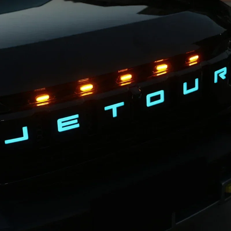 Для Jetour Traveler Shanhai T2 передняя панель с надписью цветная пленка английская наклейка