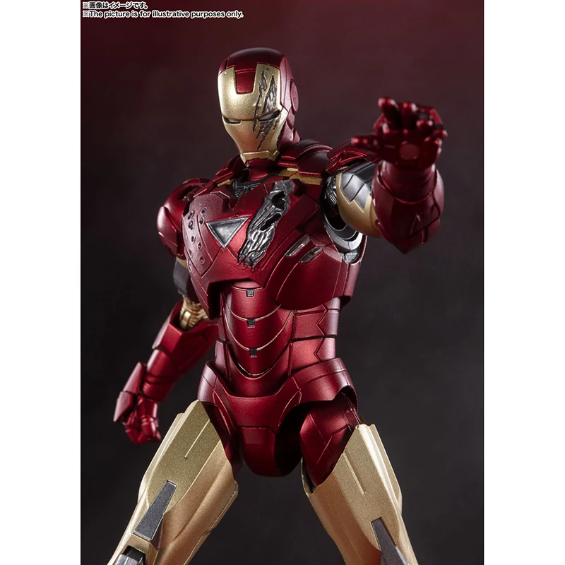В наличии 100% Оригинальные Bandai S.H. Фигуртс Shf ЖЕЛЕЗНЫЙ ЧЕЛОВЕК Марк 6 версия боевых
