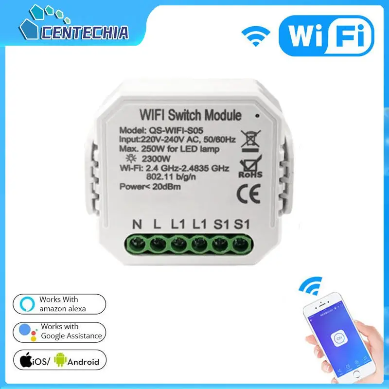 

Беспроводной смарт-выключатель с поддержкой Wi-Fi и google