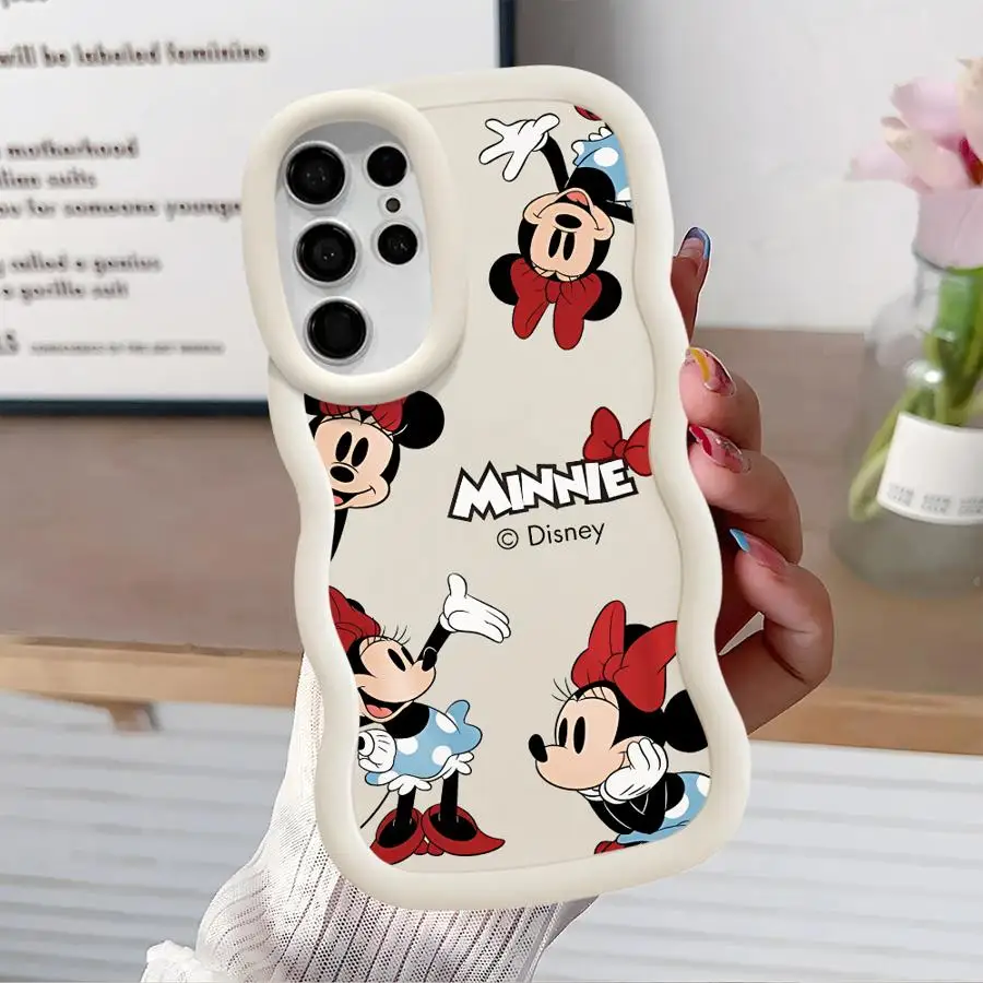 Милый чехол для телефона с Микки Мозе и Минни Samsung Galaxy S24 Ultra S22 S23 Plus S21 S20 FE A20 A30 A03 A50