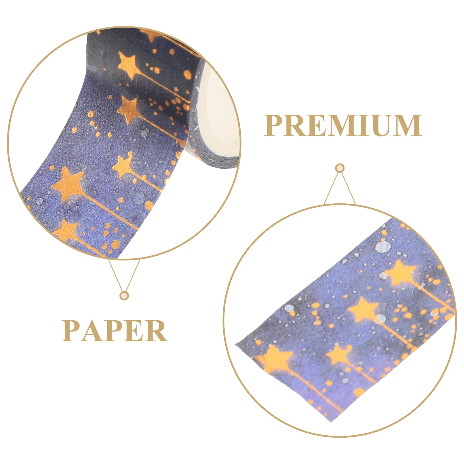 

Декоративная клейкая лента Washi с изображением планеты, самодельные клейкие ленты с изображением золотого подарка, звезд, Луны, Маскировочна...