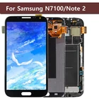 100% протестированный Оригинальный ЖК-дисплей для Samsung GALAXY Note 2 N7100 N7105, ЖК-дисплей + дигитайзер сенсорного экрана в сборе