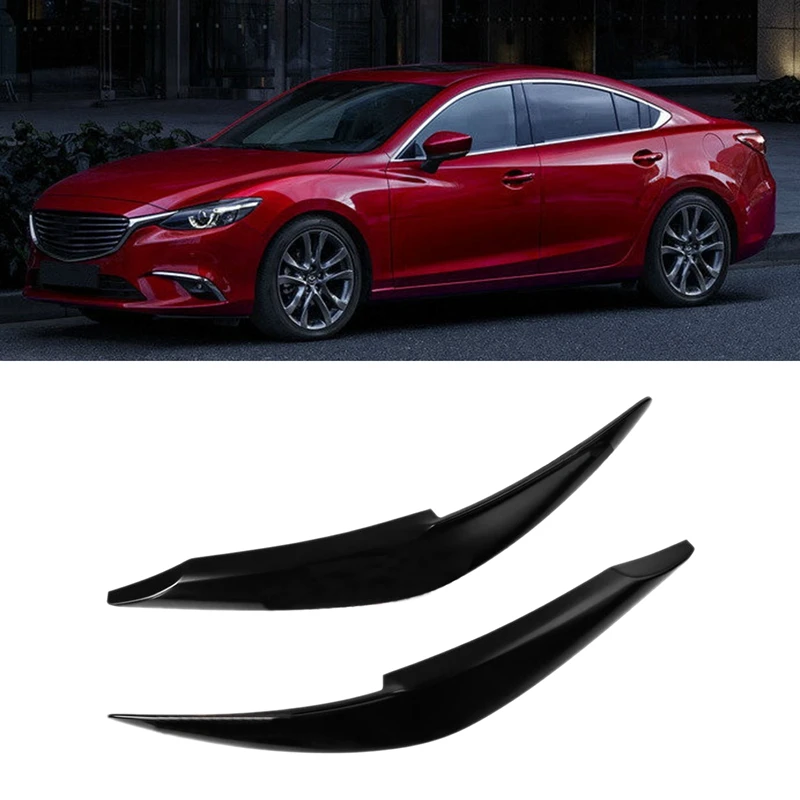 

Car Headlight Head Light Lamp Eyebrow Sticker Decoration Cover Trim For Mazda 6 2015-2017