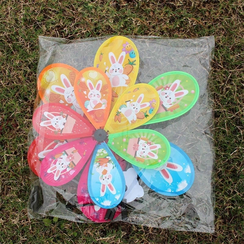 

Lovely Pinwheel Rabbit Print Zodiac Rabbit Festival Holiday New Year Decors Pinwheels Handcrafts Festival Supplies