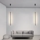 Светодиодный подвесной светильник для спальни, прикроватный светильник для гостиной, регулируемая линейная полоса, подвесной светильник для телевизора, настенный домашний декор, современный светильник