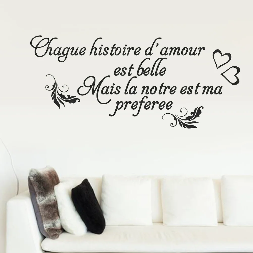 

1PC Creative DIY Removable Quotes Sayings French Wall Stickers Wall Decor Wallpaper Wall Art