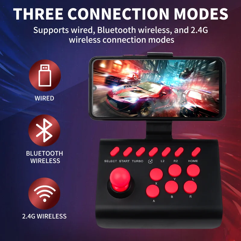 Беспроводной игровой джойстик BT USB контроллеры для ПК Android iOS мобильных телефонов