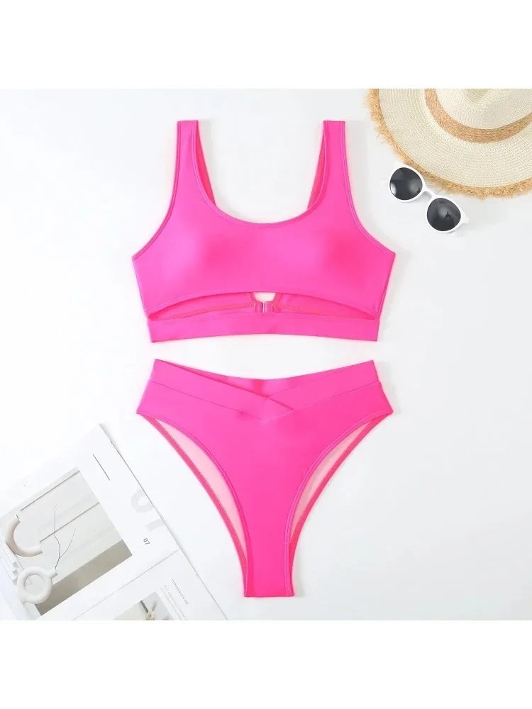 HIAVAVA женский купальник из двух предметов сексуальный белый бикини с высокой