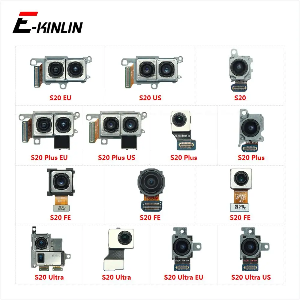 

Back Telephoto Ultrawide Depth Macro Back Main Camera For Samsung Galaxy S20 Plus FE Ultra Flex Cable Parts