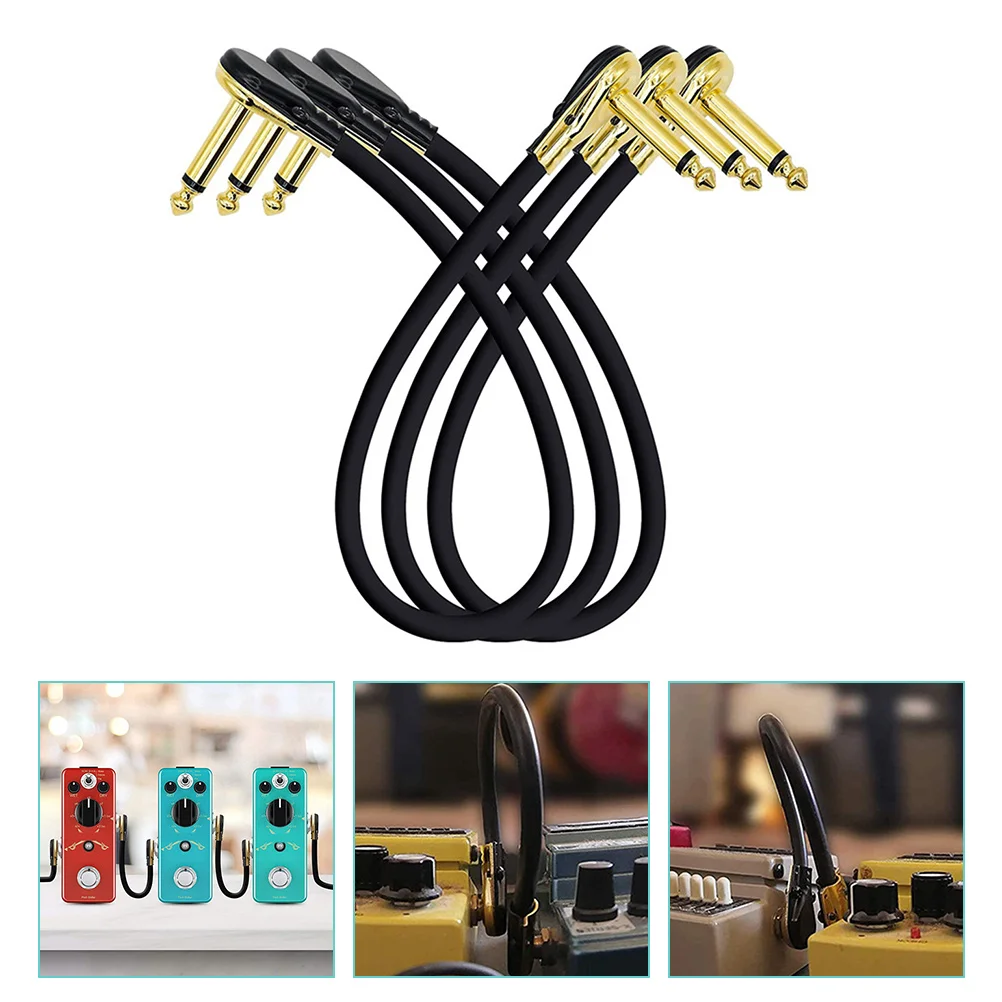 4x Replacement Flat Head Professional Pedal Power Cable Guitar Patch Cables Effects Pedal Patch Cables Guitar Pedal Cables enlarge