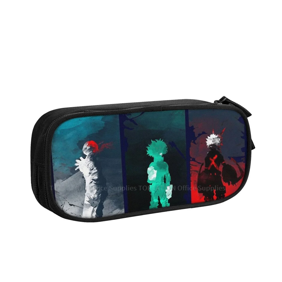 

For You Pencase My Hero Academia All Might Manga Pencil Bag Girls Boys School Storage Supplies Large Capacity Double Zipper