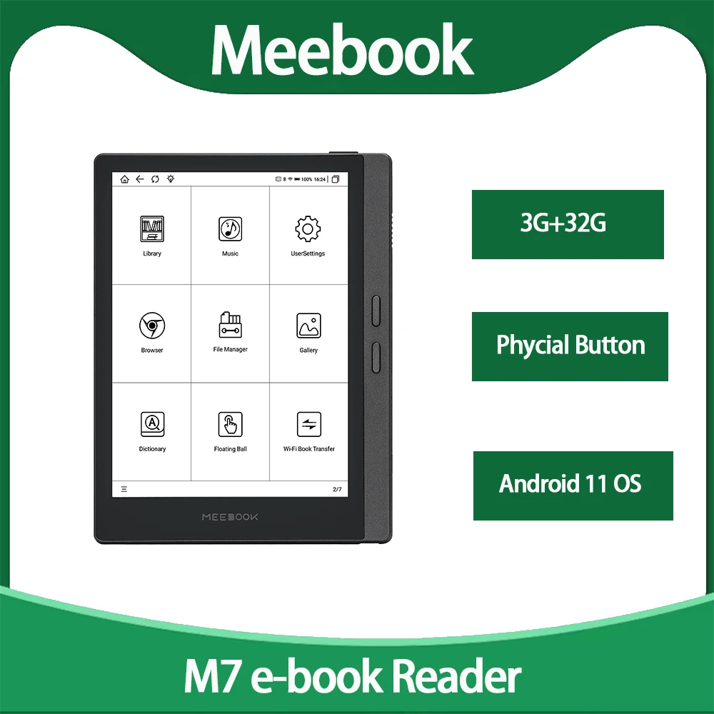 Оригинальное устройство для чтения электронных книг Meebook M7, 6,8 ...