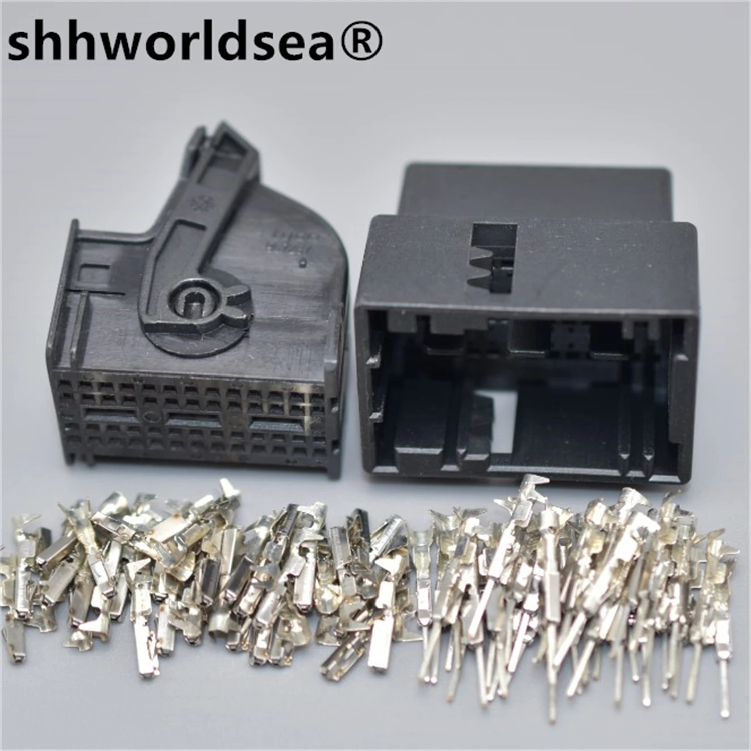 

shhworldsea 52pin 0.6mm Auto Electrical Cable Socket Plug Car Female Wiring Harness Unsealed Connector With Terminals 967287-1