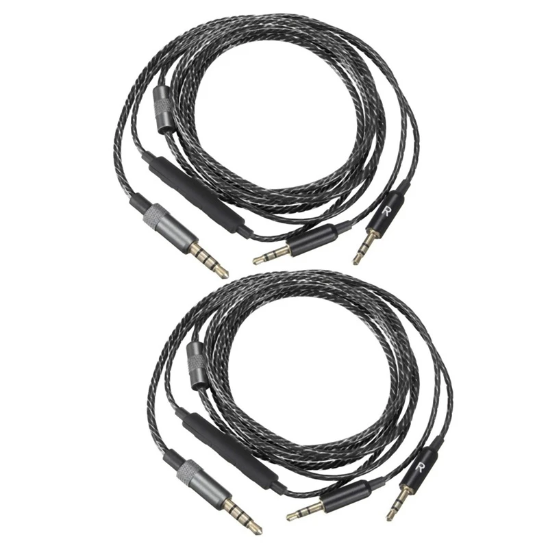 

2X Replacement Mic Cable For Sol Republic Master Tracks Hd V8 V10 V12 X3 Headphones