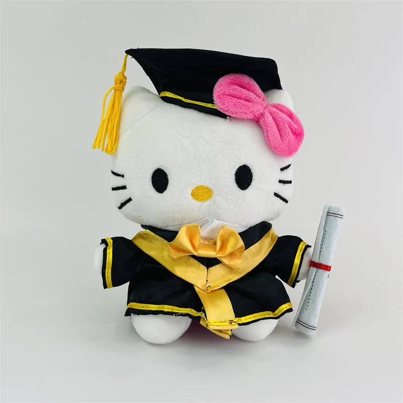 

Kitty Мягкий аниме мультфильм Выпускной Sanrio шприфед искусственная комната игрушки сезонные игрушки Hello новые подарки кукла для детей